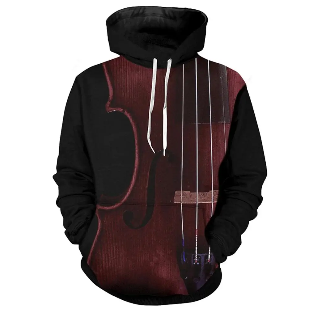 

YFFUSHI 2019 Cool 3d Hoodie For Men 3d Pullovers Sweatshirts Men Music Violin Hooded Hoodies 5XL Outwear 3d Print Casual