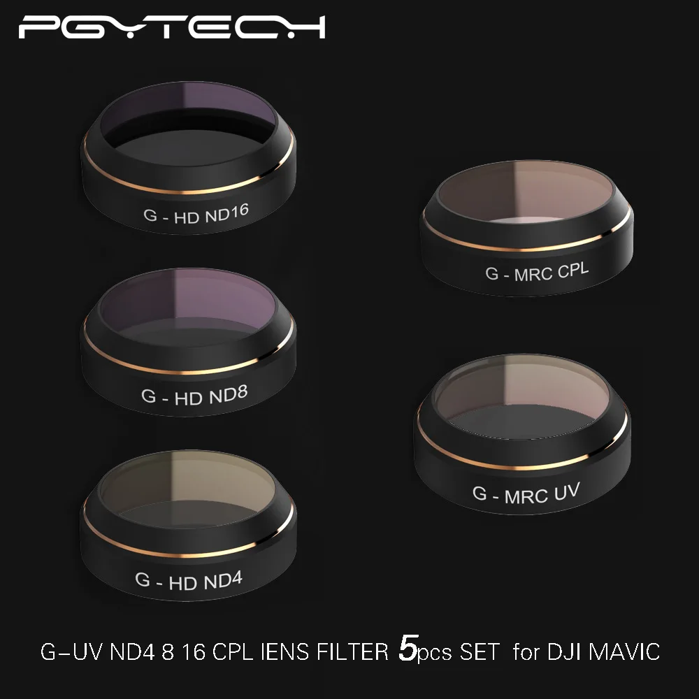 PGYTECH-MAVIC-Pro-Accessories-Lens-Filters-G-UV-ND4-8-16-32-CPL-UV-HD-gradual