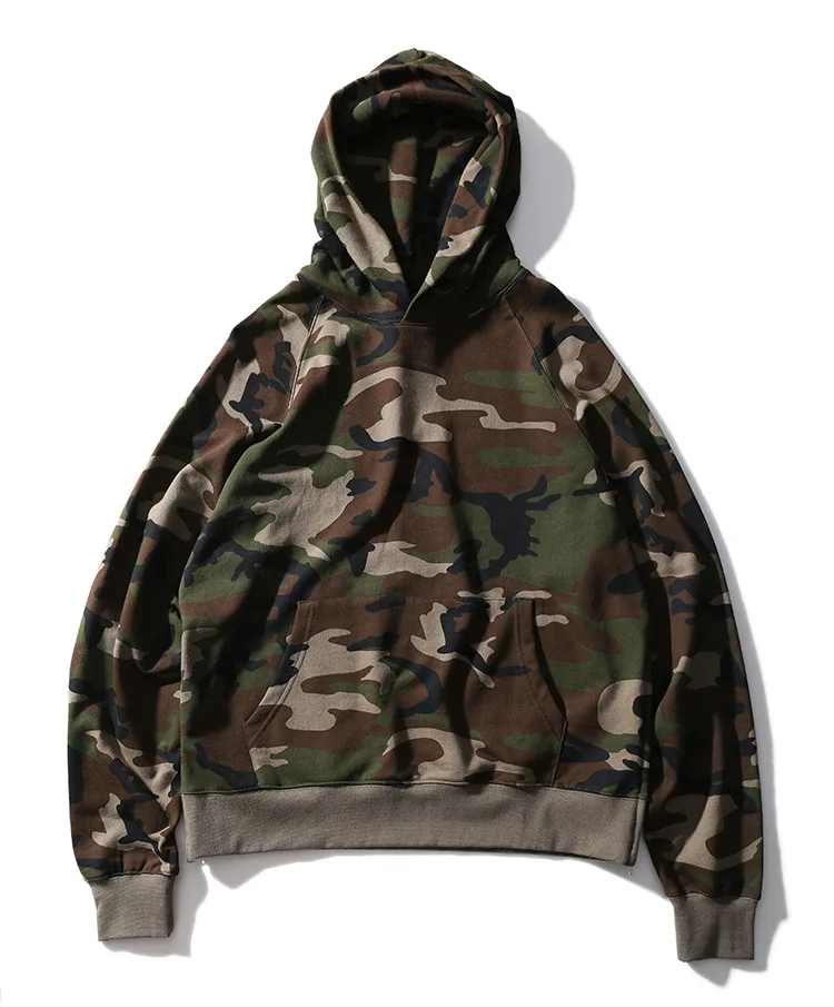 

New High High Men gentleman Camouflage Camo Kenye Hoodies Hoody hooded Sweatshirts velvet Cotton Drake Thicken Fleece #d41