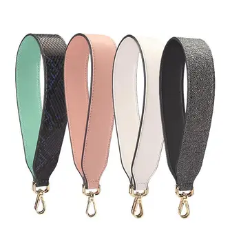 

Short Bag Strap Leather Women Bag Handle Solid Color Handbag Parts Accessories For Bags Shoulder Strap Black White Drop Shipping