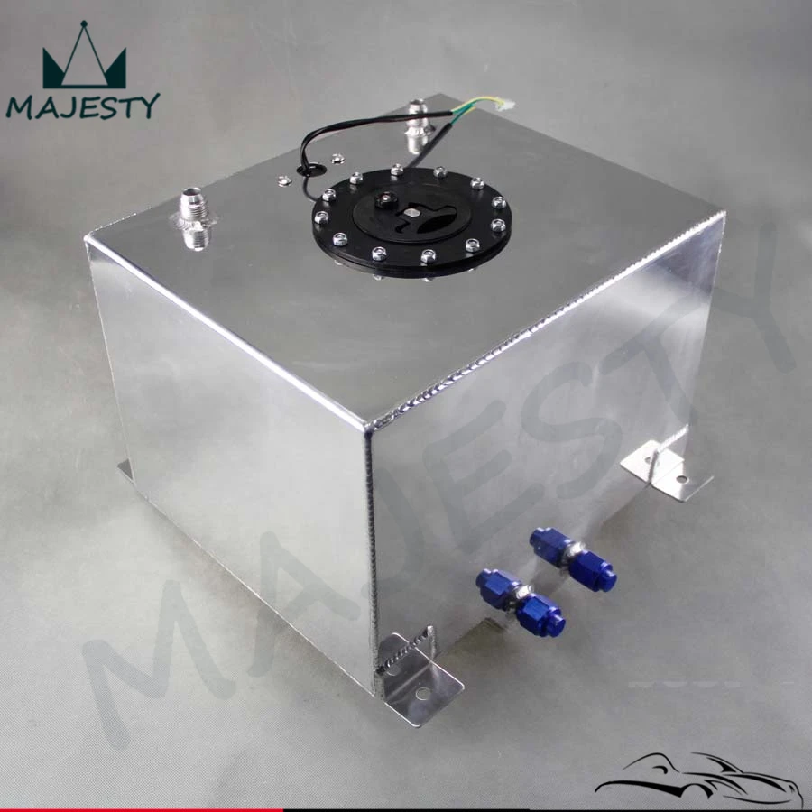 

Aluminum 8 Gallon 30.5 Liter Racing Drift Fuel Cell Tank + Level Sender Black / Silver