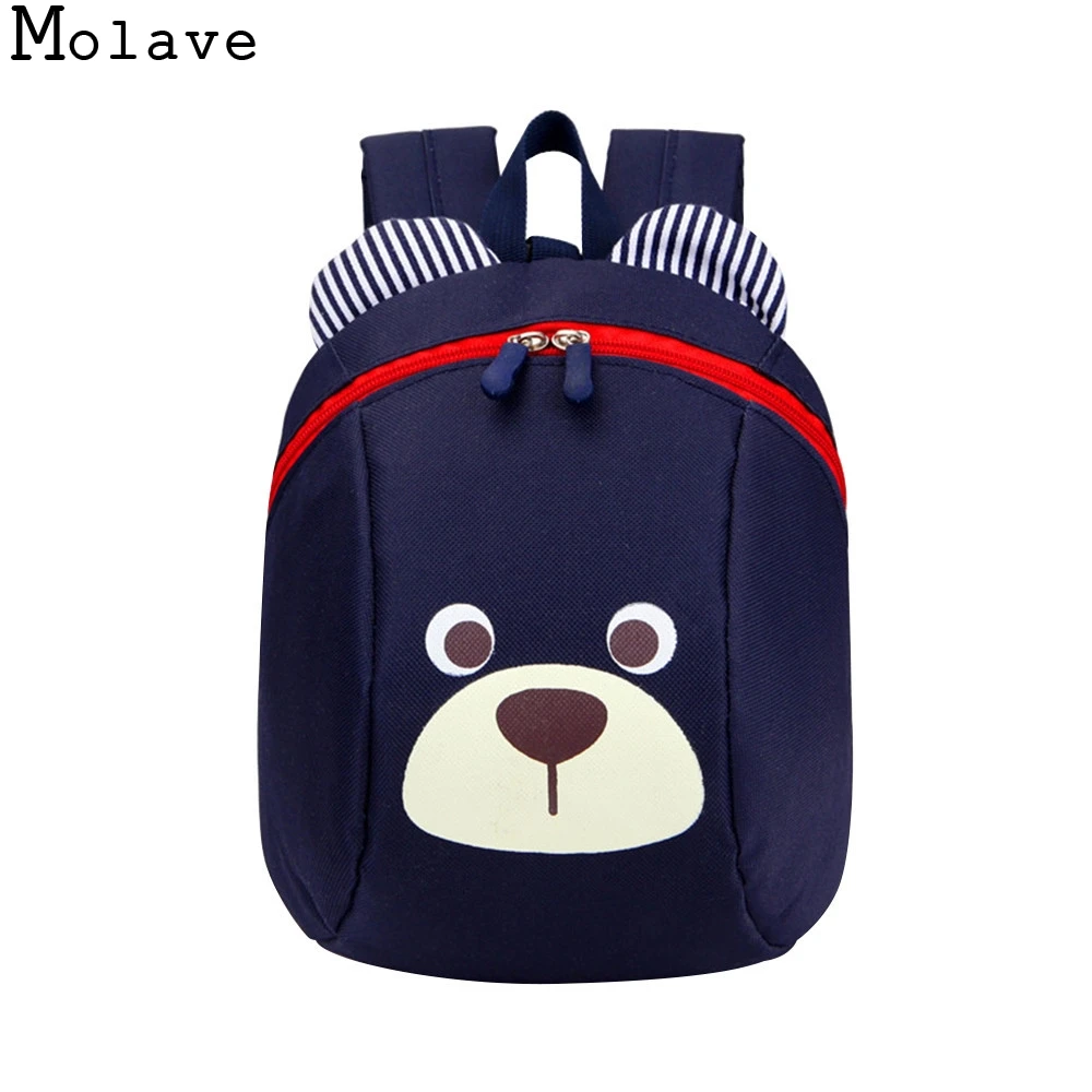 

MOLAVE Backpack Anti-lost Baby Bag Cute Animal Dog Backpacks School Bag Aged 1-3 Air Cushion Belt Silt Pocket Backpack dec12