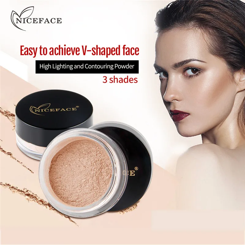 NICEFACE Smooth Loose Powder Foundation Cosmetic 3 Colors Loose Powder Face Makeup Waterproof