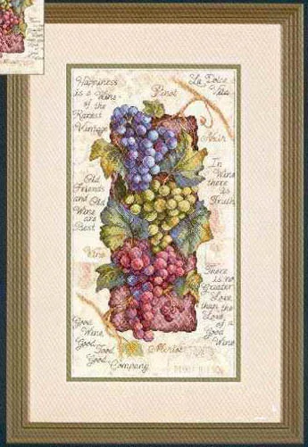 Высокое качество красивый прекрасный Счетный Набор для вышивки крестиком хорошее вино виноград лоза растение фрукты dim 13711