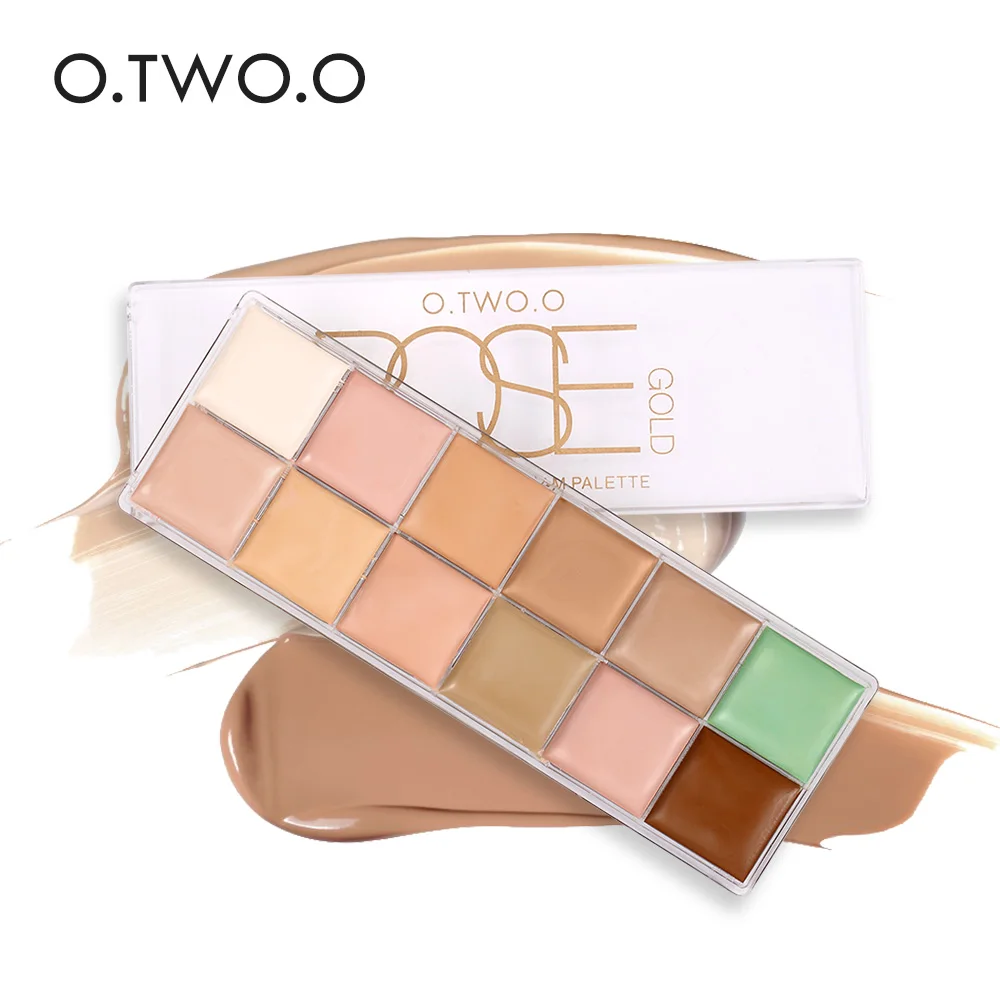 

O.TWO.O 12 Colors Concealer Palette Makeup Concealer Brightener Makeup Lasting Waterproof Contour kit Corrector for Face