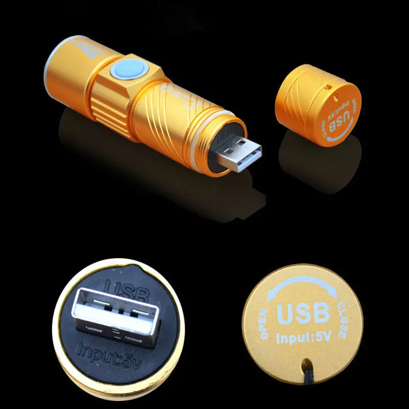 Портативный USB фонарик Фонарь мини перезаряжаемый usb зарядный фонарь CREE XPE мини Водонепроницаемый светодиодный фонарь