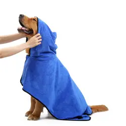 Полезные XS-XL животное халат теплая одежда суперабсорбирующих сушки Полотенца вышивка лапу кошка собака капот Ванна Уход за лошадьми ПЭТ