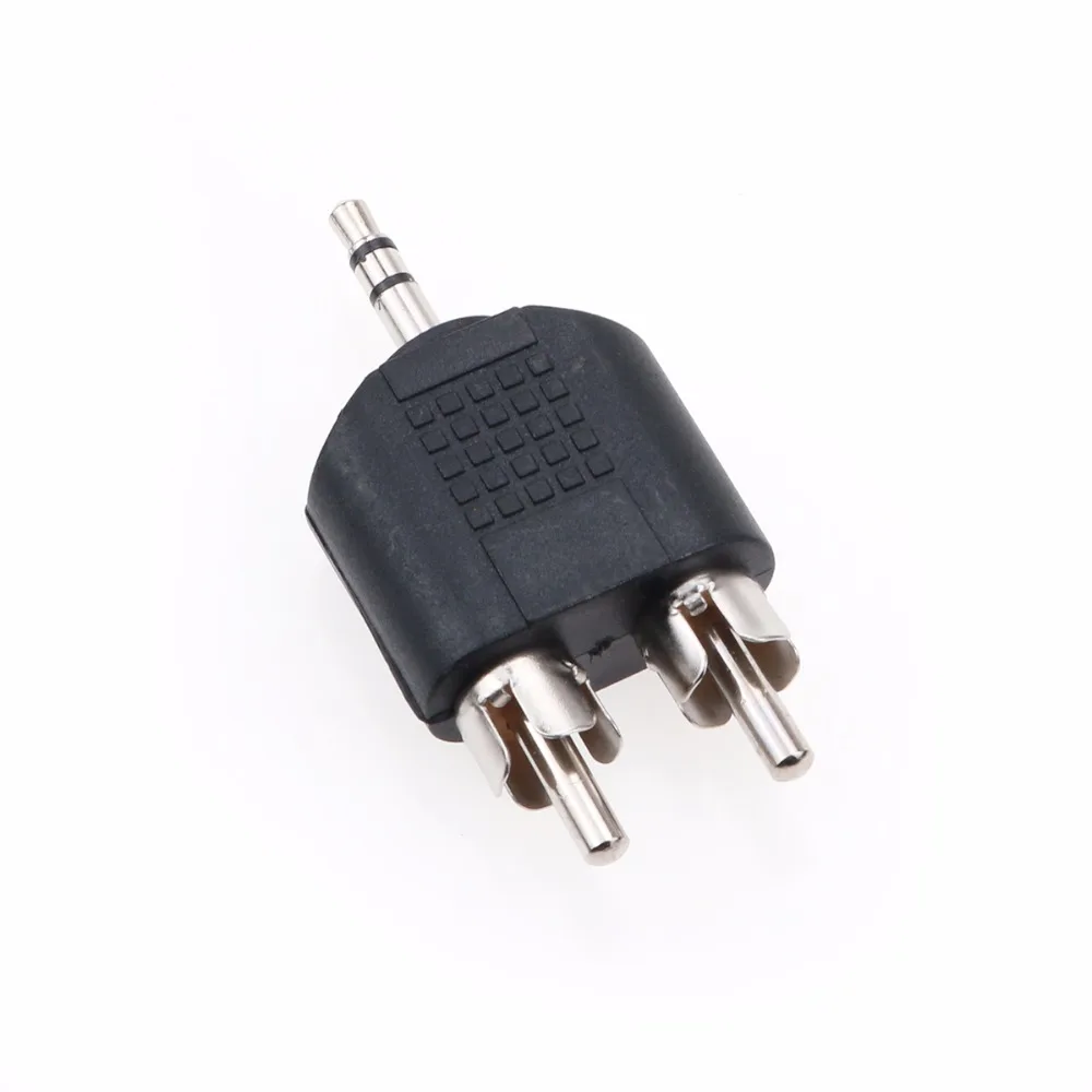 JCD отклонения в размерах на 1 2 RCA разъем 3 полюсный 5 мм Jack стерео штекер для 2xRCA