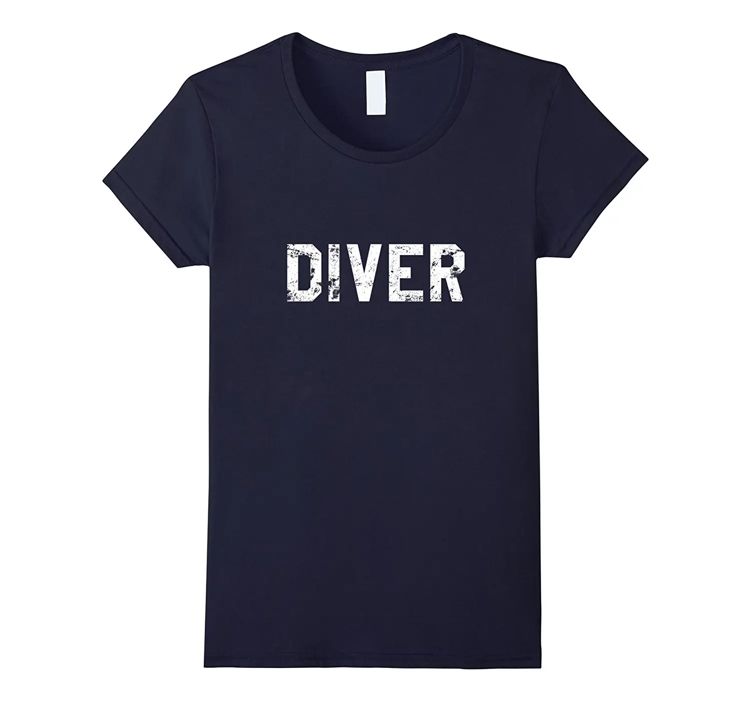 Diver T Shirt Scuba Vintage Distressed Dive Tee Printed T Shirt Men'S Short Sleeve O Neck T