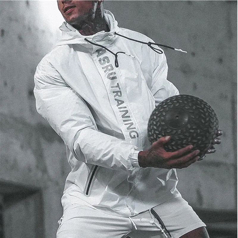 Men Sport Jackets Running Fitness Tops Gym Clothes  (3)