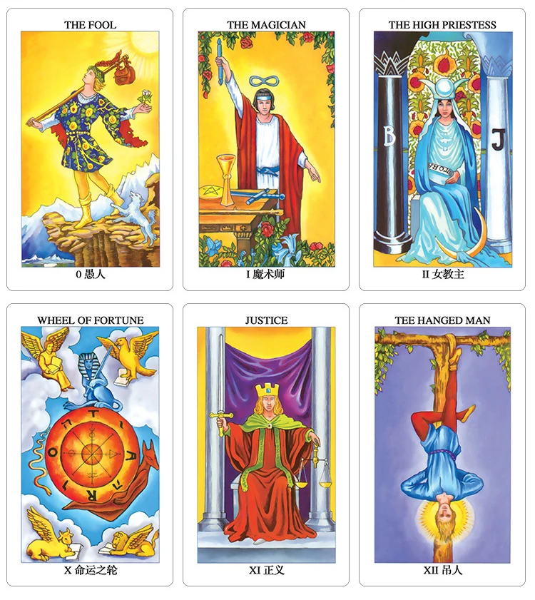 

Rider-Waite Tarot Cards English Factory Made High Quality Rider WaiteTarot Cards Game, Board Game