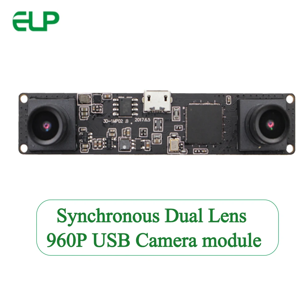 

Synchronization 3D VR Dual lens USB2.0 Camera Module 1.3MP 960P OV9750 with 90 degree Dual Lens for Windows Linux Android Mac