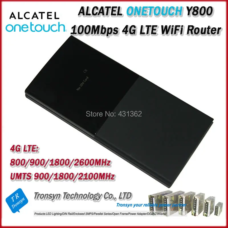 Самый дешевый в исходном Разблокировать LTE FDD 100 Мбит/с Alcatel One Touch Y800 4 г LTE Беспроводной маршрутизатор и 4 г Mobile точка доступа Wi-Fi