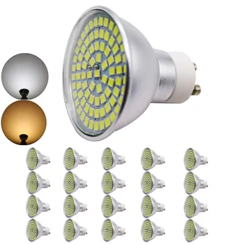 

20x GU10 5W LED Spotlight Light SMD3528 AC195V-240V Aluminum alloy LED Bulb Lamp Energy Saving Spotlight Home Lights