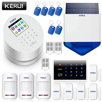 

KERUI W2 Intelligent Home Security Anti-theft Alarm Equipment Infrared Detection GSM Alarm System WiFi Wireless Connection Kit