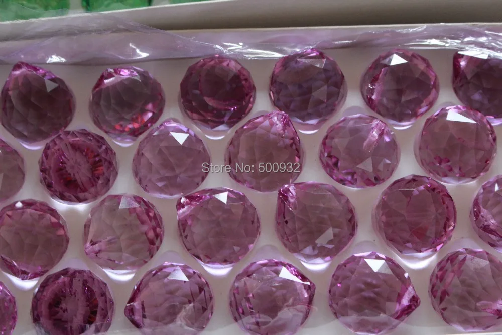 30 мм фиолетовый кристалл светильник шарика призма люстра Свадебный декор слеза кулон