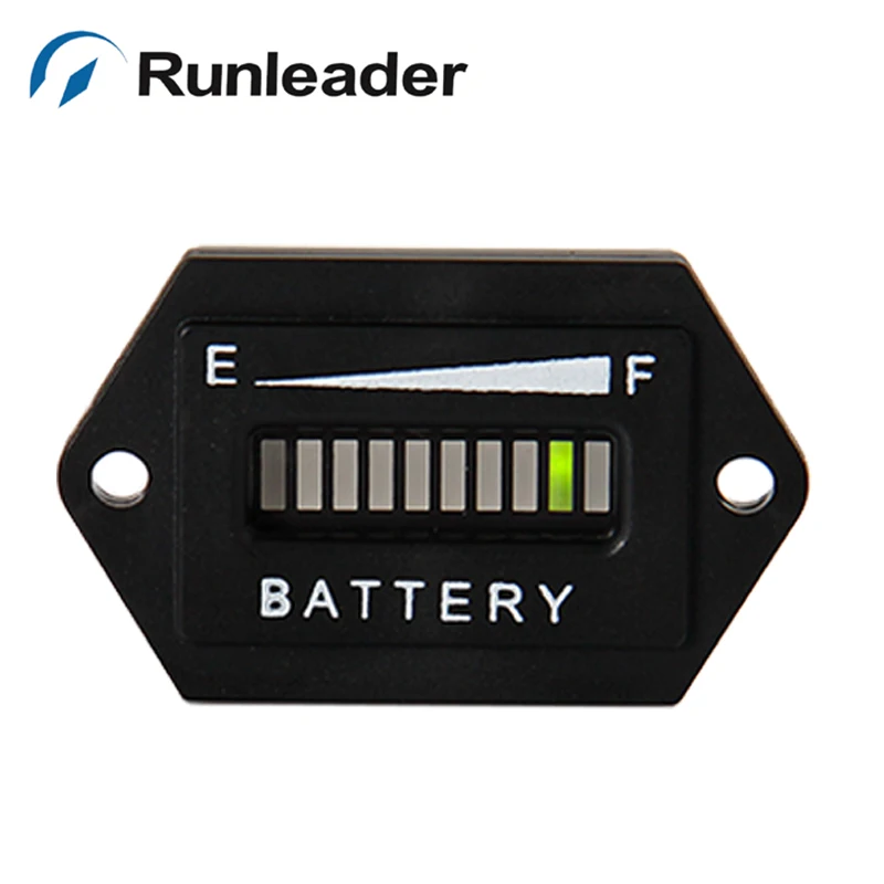 50 шт./лот) runleader LED 72 В Батарея Напряжение тестер метр Индикатор разряда для свинцово-кислотная Батарея Тележки для гольфа электромобиль