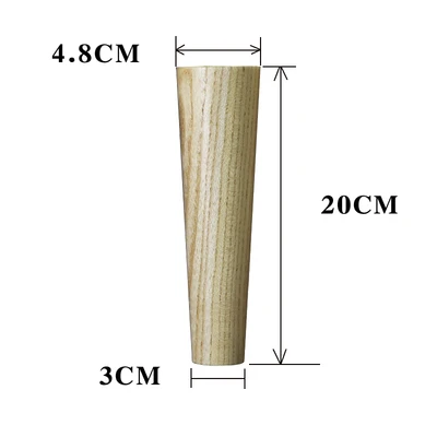 Твердые деревянные ножки для мебели ТВ шкаф ноги кровать стол стул диван табурет ножки деревянный прикроватный шкаф шкафы ножки с винтами - Цвет: D4