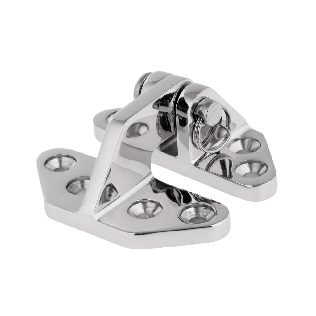 1 Pc 316 Stainless Steel Hatch Hinge with Universal Removable Pin Marine Boat Hardware Durable Boat Accessories 6.9 x 6.5 x 3 cm