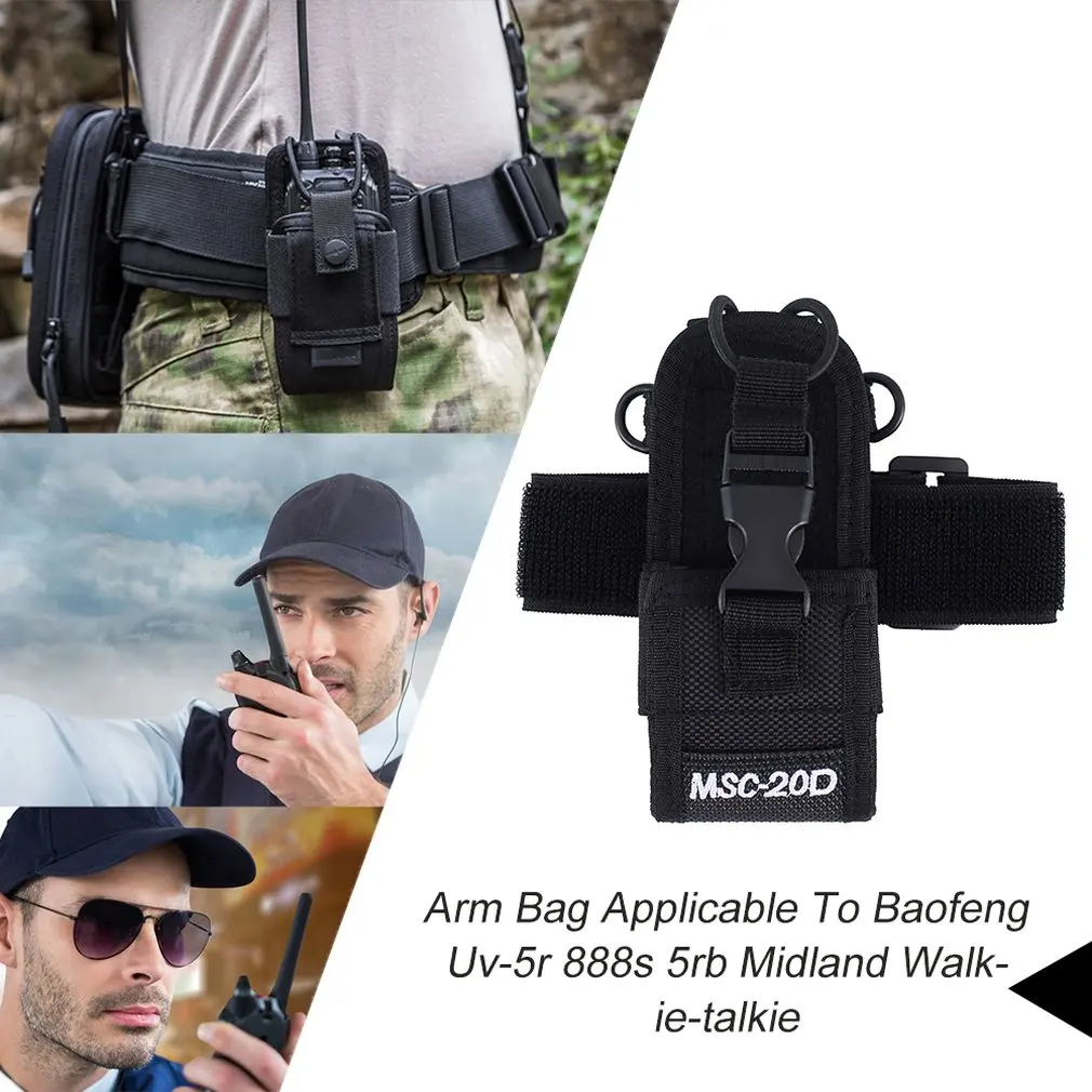 Arm Bag применимо для Baofeng Uv 5r 888s 5rb Midland Lxt500 Gxt1000 Yeasu Vx 7r Kenwood Tk3107 3207 Walkie talkie|Рации| |