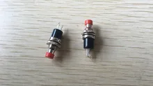 10 шт. Красный 2 Pin SPST Off-(On) N/O Круглый Мгновенный Нажмите Botton Коммутатор 1A 250 В AC