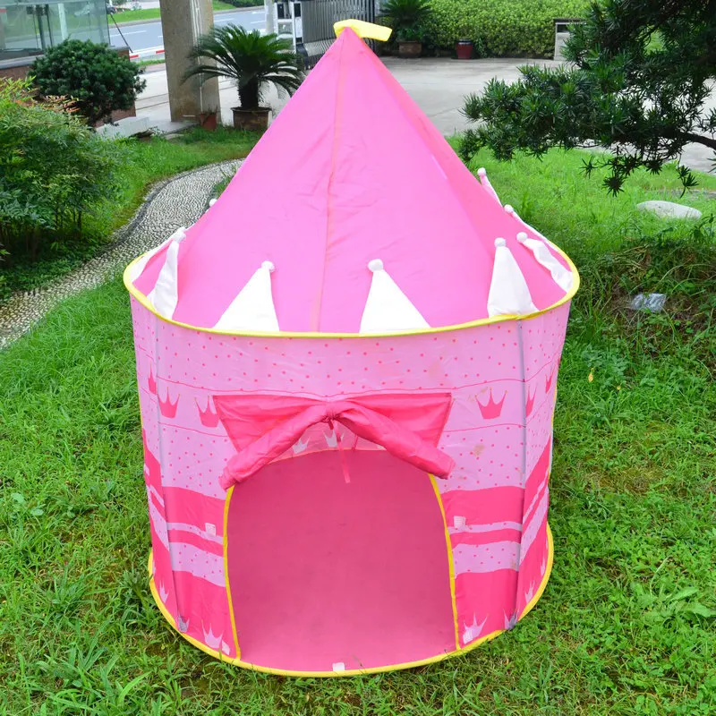 2 цвета, Игровая палатка, портативная складная палатка Tipi Prince, складная палатка для мальчиков, замок, игровой домик, детские подарки, уличные игрушечные палатки