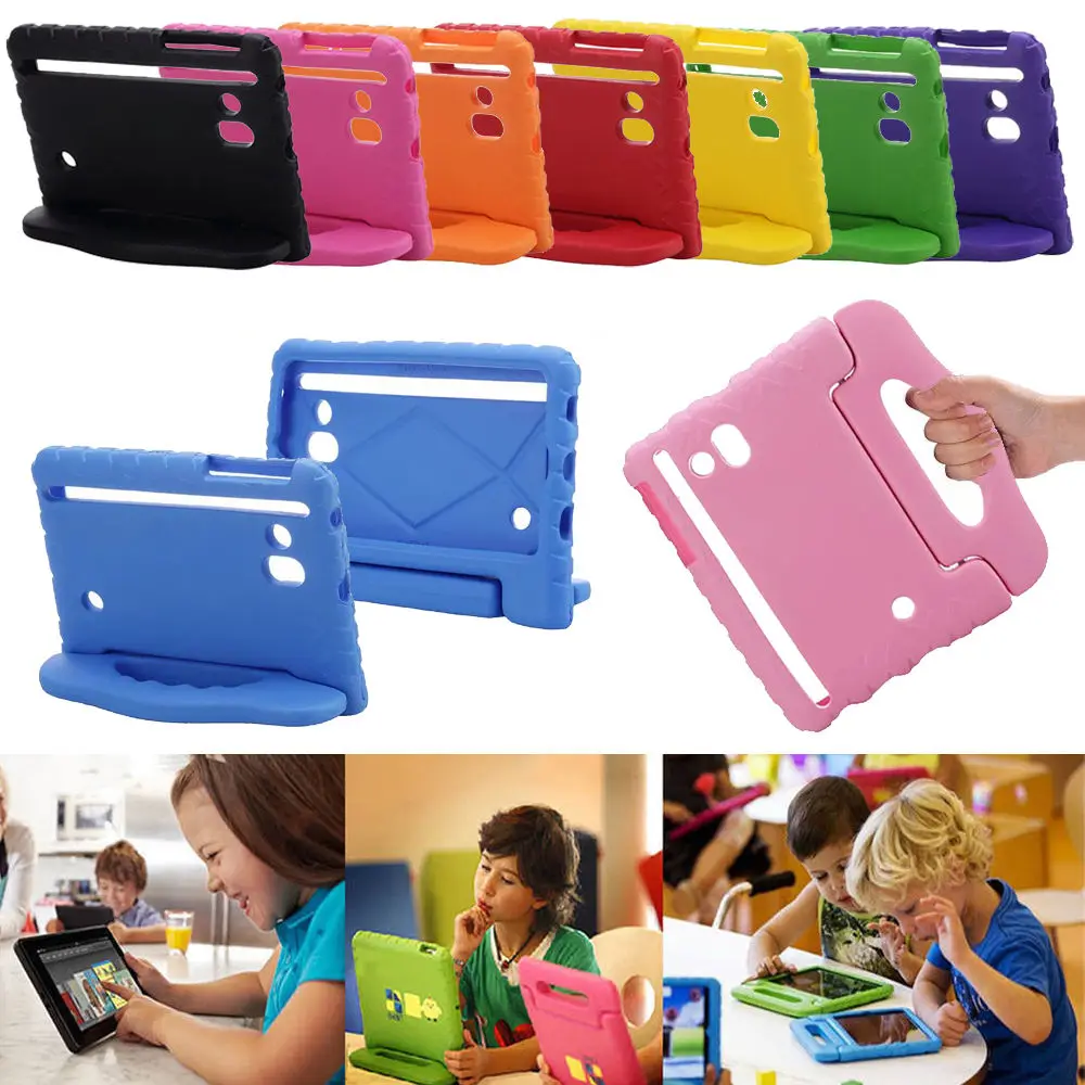Kids Handle Stand Shockproof Cover EVA Tab Case Back For Samsung Galaxy