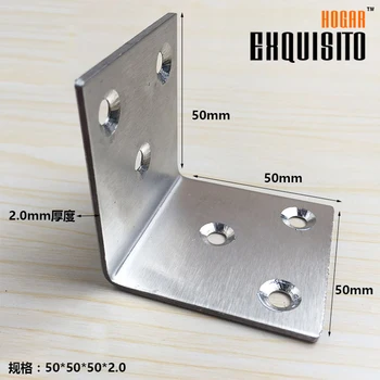 

Stainless Steel Angle Angle Cabinet Hardware Connection Angle Iron Partition Fixed Support Laminates Care 90 Degrees GH50X50X50