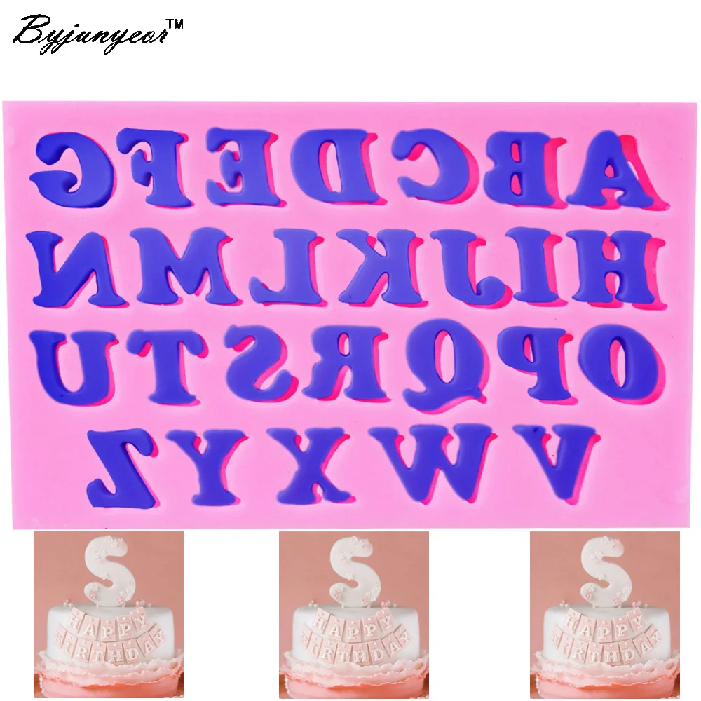 Силиконовые формы для торта Byjunyeor M075 с буквами алфавита и цифр формочки