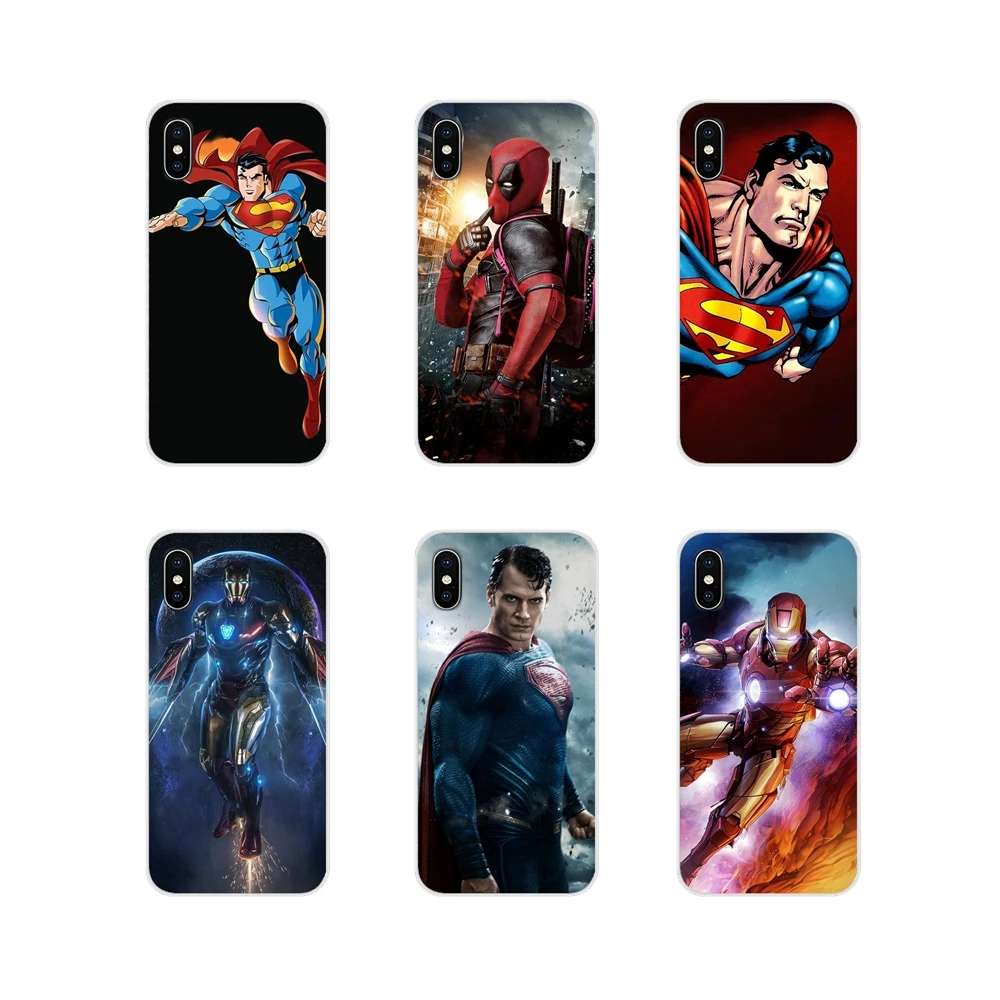 

Silicone Skin Cover For Samsung Galaxy S3 S4 S5 Mini S6 S7 Edge S8 S9 S10 Lite Plus Note 4 5 8 9 SuperMan Iron Man Deadpool hero