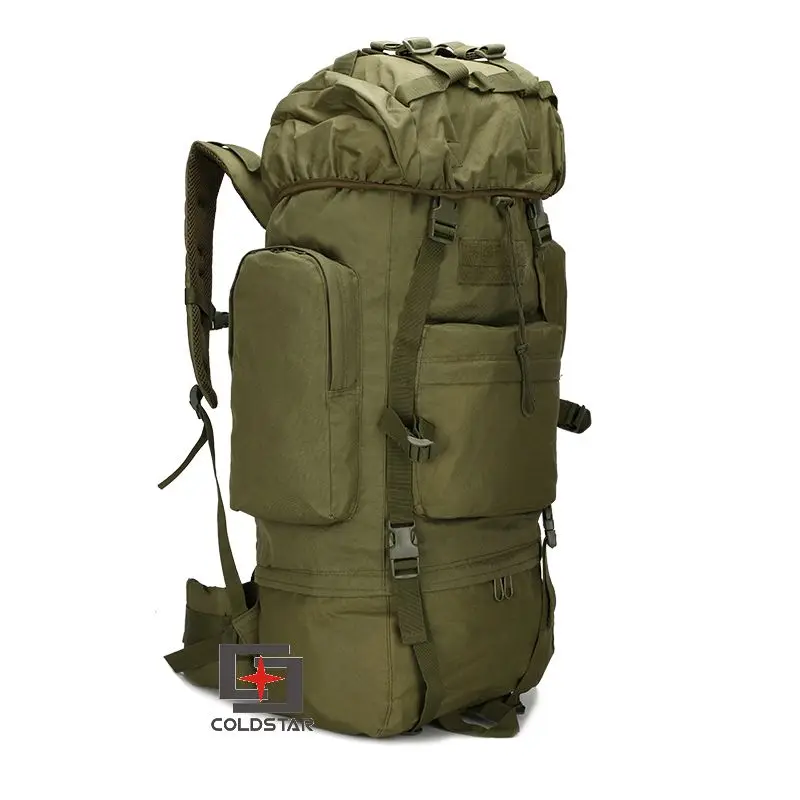 

Army Green 65L Large Capacity Mountaineering Bag High quality Outdoor Backpack Waterproof Travel Hiking Camping Tactical Bag