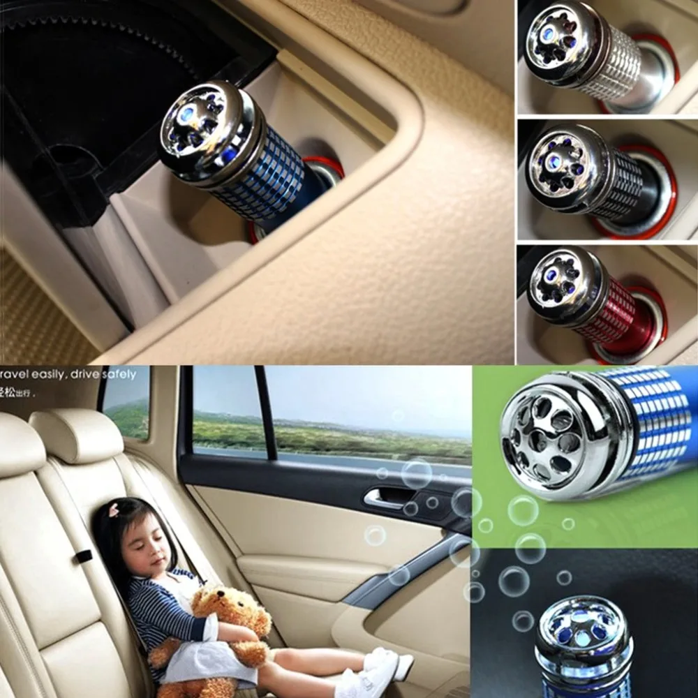 12V Car Air Purifier Universal Mini Auto Car Fresh Air Anion Ionic
