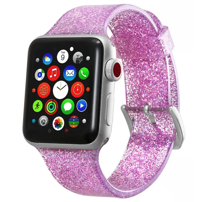 Ремешок для Apple Watch, 4 ремешка, 44 мм, 40 мм, correa, Apple Watch, 38 мм, iwatch, ремешок 42 мм, силиконовый браслет pulseira, 42, ремешок для часов, 4, 3, 2, 1