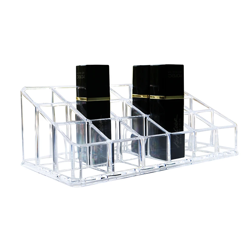 

Acrylic Lip Gloss Holder 18 Slots Lipstick Box Display Stand Sundry Storage Box Cosmetic Makeup Organizer Lipstick Holder Case