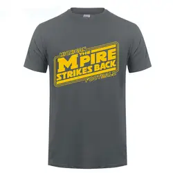 Michigan Empire Strikes Back t-shirt Мужская футболка Повседневная хлопковая с круглым вырезом Broadcloth