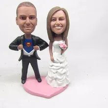 Персонализированные Кукла Пупс Супермен свадебный подарок Свадебные украшения Смола Кукла пользовательские кукла