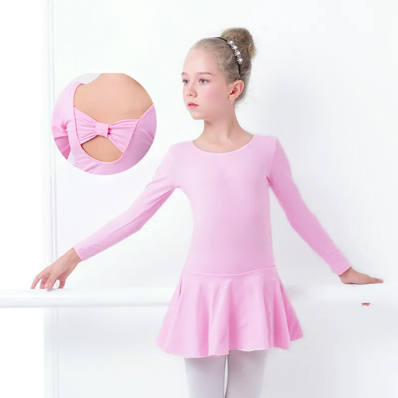 

Girls Lycra Leotards Ballerina Skirts Gymnastics Skating Skirted Leotard Kids Dance Leotard Dress Ballet Bodysuit Costume