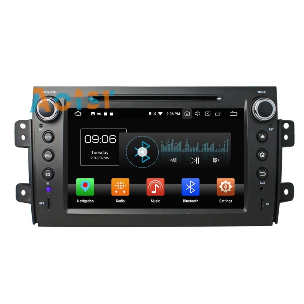Cheap IPS Screen Android 8.0 Car multimedia dvd player head unit For Suzuki SX4 2006 - 2012 GPS Navigation radio autos tereo 4+32G BT 3