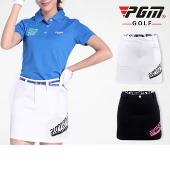 

2018 new! PGM Golf Skirt Ladies Golf shorts Skirt Vest Skirt Lined with Safety shorts Print Pattern Four-color