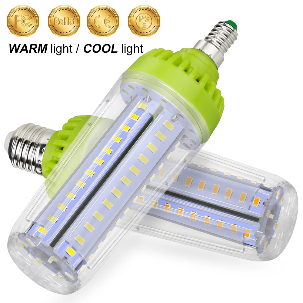 

WENNI Corn Bulb E14 LED Lamp 220V High Power LED Light 10W Lampara LED E27 Bulb 20W 15W No Flicker Energy Saving Lighting 110V