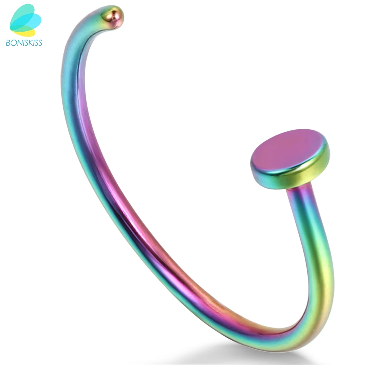 Кольцо для пирсинга, доступно в 4 цветах, унисекс - Окраска металла: colorful