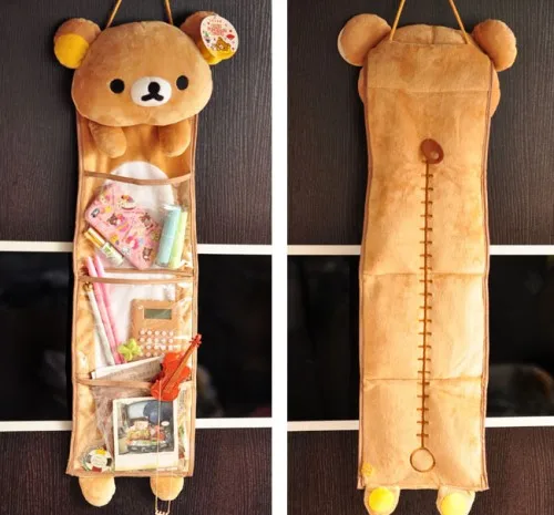 

Japan Cartoon Rilakkuma Relax Bear Plush Toy Cute Long Hanging Kawaii Storage Bag Girl Creative Gift Home Decor