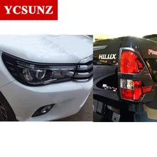 2016 2017 Black Kits For Toyota Hilux 2016 Accessories ABS Black Decorative Trim For Toyota Hilux
