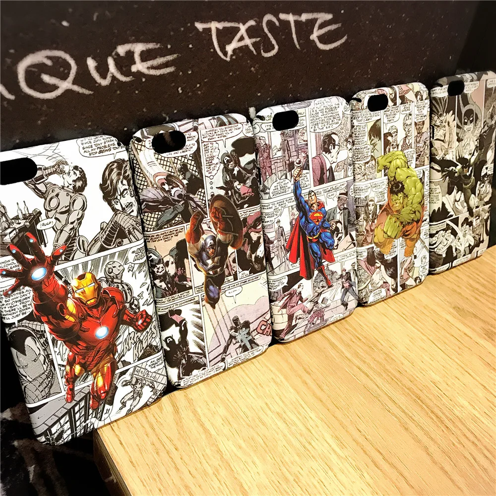

Relief Luminous Iron Man Superman Batman Case for Coque Samsung Galaxy S8 S9 S8 Plus S9 Plus Note 8 9 Cases Funda Plastic Capa