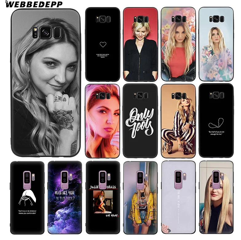 WEBBEDEPP Julia Michaels Singer Мягкий силиконовый чехол из ТПУ для Samsung Galaxy S10 S10e S9 S8 Plus S7 S6 Edge &amp