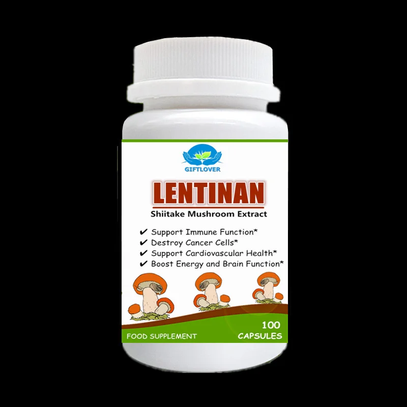 

Destroy Cancer Cells,Shiitake Mushroom Extract with Lentinan,Support Immune Function,Fight Obesity - 100pcs/bottle