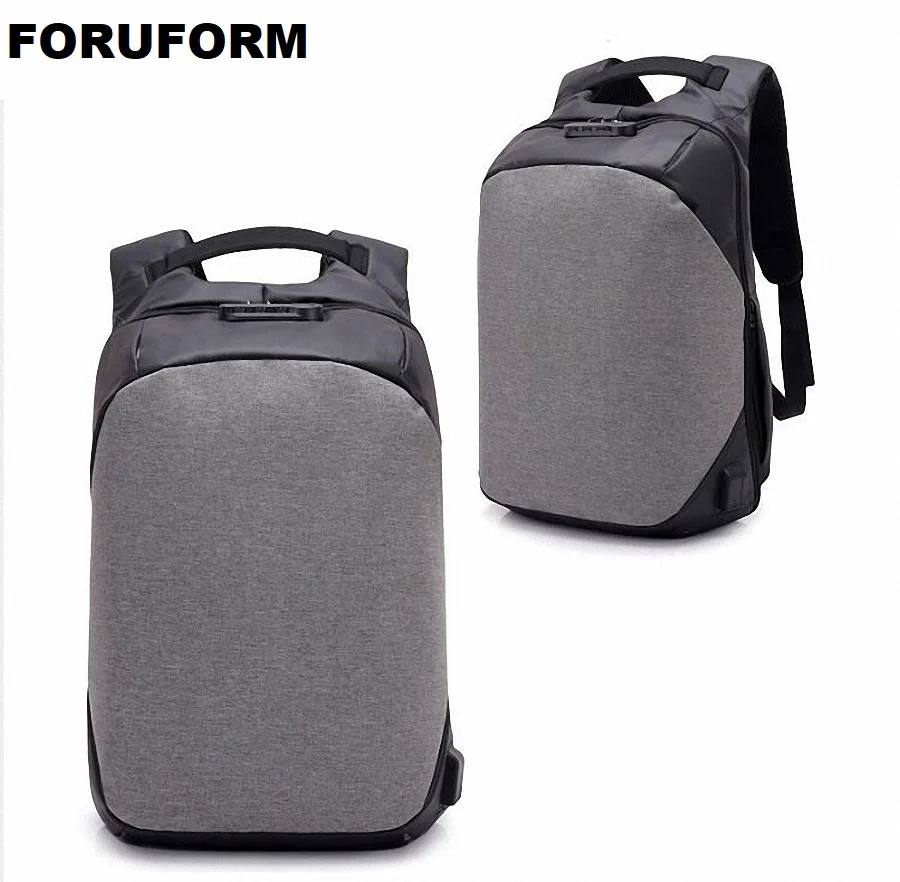 USB Charging Urban Anti theft 15.6 inch Laptop Men Backpacks Minimalist Fashion Male Backpack School Bag for Boy Mochilas LI2238 temena fashion men usb charging function laptop backpacks school bag waterproof anti theft backpack for male teenager bagscbp343