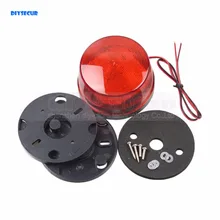 DIYSECUR 12V Security Alarm Strobe Signal Warning Siren Red LED Lamp Flashing Light