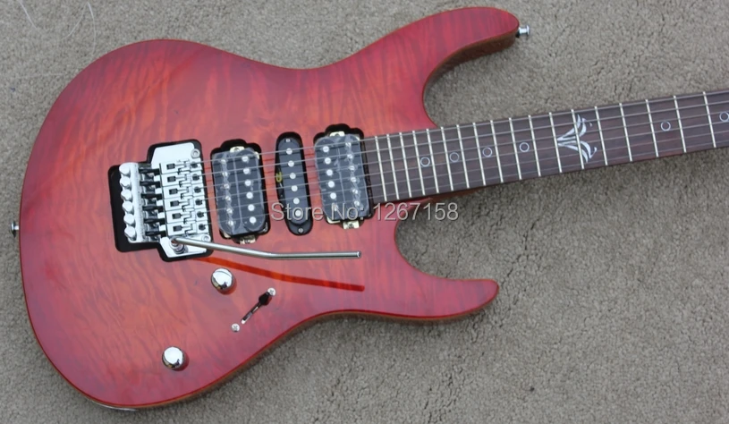 

High quality hand made solid Mahogany body electric guitar, Free shipping,Factory direct sales, real photos shrstyle