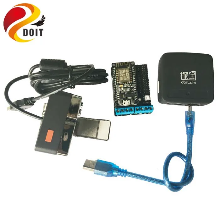 DOIT Video Control Kit for Robot Arm Tank/car Chassis Remote Control Kit by ESP8266 NodeMCU Board+Openwrt Router Camera RC Toy doit c300 smart robot car chassis controlled by android and ios phone based on nodemcu esp8266 4wd car diy android toy robot